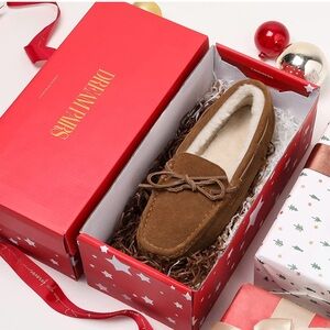 Women's Indoor Outdoor Moccasin Fuzzy Fluffy Furry Loafers